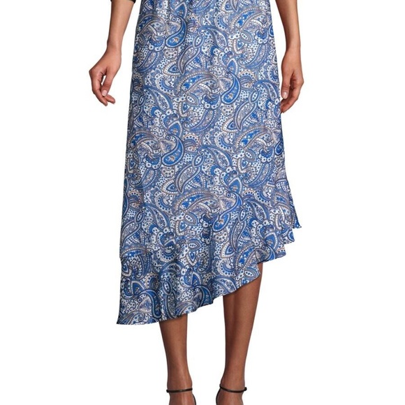 NWT Ava & Aiden blue paisley skirt, size large, new with tags - Picture 2 of 9